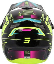 Casque Integral Shot Rogue Level Rose Pearly/Jaune Fluo — vue 2