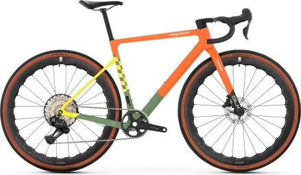 Bicicleta de gravel Megamo Silk 03 Shimano GRX Di2 12V 700 mm Naranja/Verde/Amarillo 2026