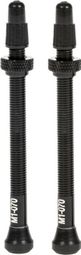 Paar Tubeless Presta-Ventile mit Drehpunkt schwarz