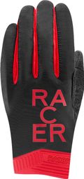Lange Handschuhe Racer 1927 GP Style 2 Schwarz/Rot