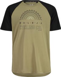 Maglia a manica corta Maloja KeeseckM verde/nero