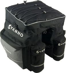 Sacoches Double XL 60 Litres Noir avec housse de pluie
