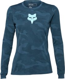 Langarm Trikot Women Fox Ranger TruDri Blau