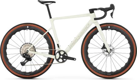 Bicicleta gravel Megamo Silk 03 Shimano GRX Di2 12V 700 mm Beige/Blanco 2026