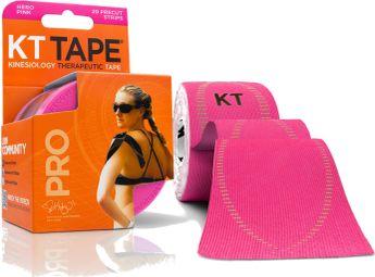 KT TAPE Cinta precortada en rollo PRO Pink 20 cintas