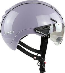 Casco Casco Roadster Plus City con visera púrpura brillante