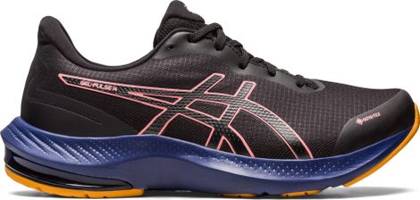 Asics Gel-Pulse 14 GTX Hardloopschoenen Zwart Blauw Oranje Dames