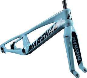 Cadre et Fourche carbone « SR71-BLACKBIRD » TURQUOISE