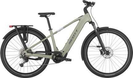 Scott Sub 30 elektrische stadsfiets, Shimano 10-versnellingen, 600 Wh, Bosch 85 Nm, 700 mm, Azteeks groen, 2025