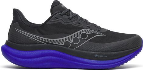 Saucony Triumph 23 GTX hardloopschoenen zwart/blauw heren