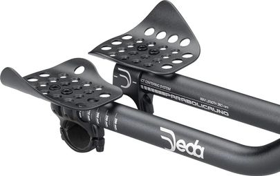 Prolongateurs Deda Parabolica Uno Aluminium 31.7 mm Noir + Entretoises de Rehausse — vue 3