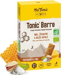 4 Barres énergétiques Bio Meltonic Tonic Pistache Sel 4x25g