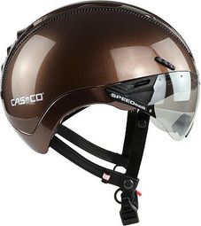 Casque Ville Casco Roadster Plus avec visière Marron Brillant