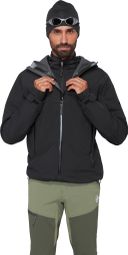 Mammut Crag Hooded waterdicht jack, zwart, heren