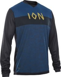 ION Scrub AMP Long Sleeve Jersey Blauw / Zwart