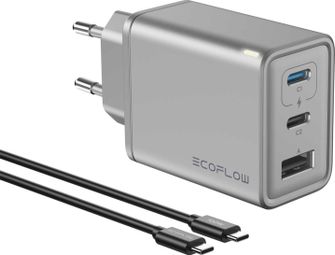 Chargeur GaN RAPID 65 W  avec câble de 100 W - ECOFLOW