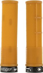 Paire de Grips DMR DeathGrip Flangeless Orange Gum