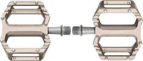 Paar platte pedalen HT Components AR09 Grijs