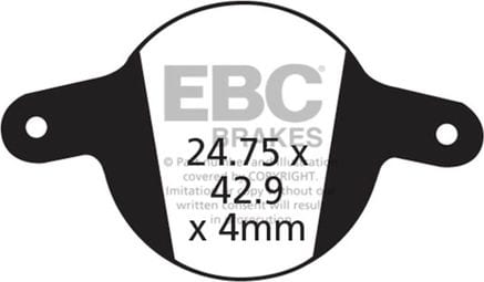 EBC - Plaquettes de frein MAGURA CLARA 01 et LOUISE 02 ROUGE