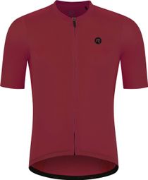 Maillot Manches Courtes Velo Rogelli Distance Homme Bourgogne