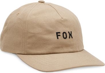 Verstellbare Fox Wordmark Cap Beige
