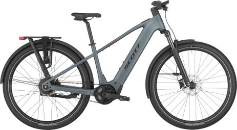 Scott Sub 10 elektrische stadsfiets met Enviolo-riem, 800 Wh, Bosch, 85 Nm, 700 mm, hematietblauw, 2025