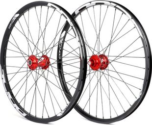 Paire de Roues Pride Control V1 Cruiser 36H Moyeu Rouge Disque