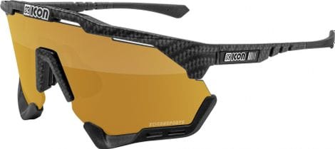 Scicon Sports Aeroshade XL Lunettes De Soleil De Performance Sportive (Scnpp Multimireur Bronze/Compagnon De Carbone)