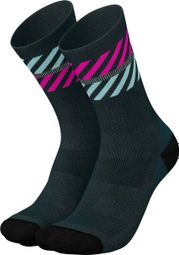 Incylence Merino Light Lanes Socks Dark Blue/Pink