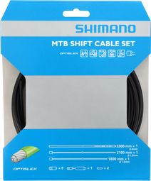 Juego de cables y fundas para desviador de bicicleta de montaña Shimano OT-SP41, negro