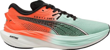 Chaussures Running Puma Deviate Nitro 3 Hyrox Vert/Rouge Homme
