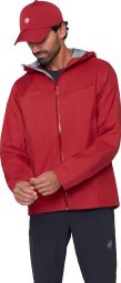 Veste Imperméable Mammut Ducan Hooded Rouge Homme