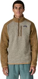 Patagonia Better Sweater 1/4 Zip Fleece Jacket, Men's, Beige