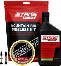 Stan's NoTubes - Tubeless Kit  Mtb  Fond de jante 25mm  Valves 44mm