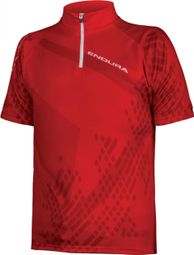 Mailllot Manches Courtes Enfant Endura Ray Rouge