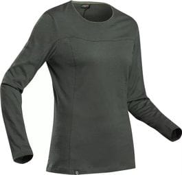 Forclaz Trek 500 Women's Long Sleeve T-Shirt Merino Gray