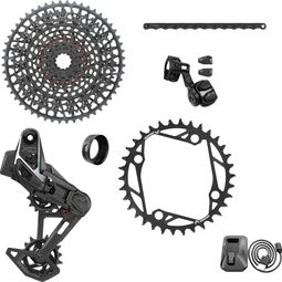 Groupe Sram X0 T-Type Eagle AXS E-MTB BCD104 36 Dents 12V Noir (Sans Manivelles et Boitier)