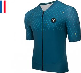 Maillot Manches Courtes LeBram Chaussy Bleu Pelforth Coupe Ajustée