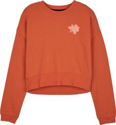 Sudadera Fox Byrd Fleece Crew para mujer Naranja
