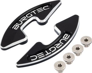 Set van twee Burgtec-kettingkastbeschermers, zwart