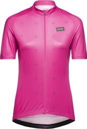 Gore Wear Daily Pink Black Women's Short Sleeve Jersey