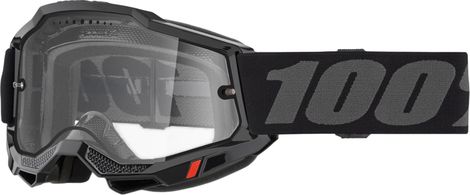 Accuri 2 Enduro MTB-bril 100% Zwart/Grijs/Heldere glazen