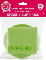 Kit de Nettoyage Éponge + Chiffon Juice Lubes SpongeJob CleanParts