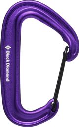 Mosquetón Black Diamond Miniwire morado