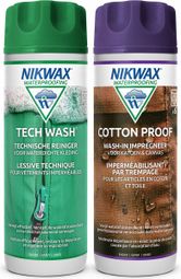 Lessive Tech Wash 300ml et imperméabilisant coton Cotton Proof 300ml