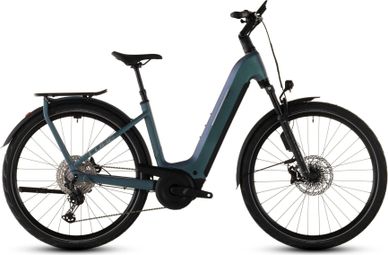 Elektro-Citybike Cube Kathmandu Hybrid EXC 800 EasyEntry Shimano Deore XT 12V 800 Wh Bosch 120 Nm 700 mm Grün/Blau Grau Prism 2026