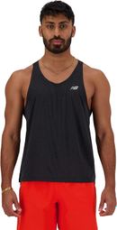 Heren New Balance Athletics Tank Zwart