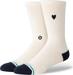Chaussettes Stance Heart Crew Beige/Bleu