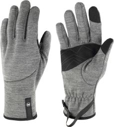 Buff Merino Fleece Gloves, Gray