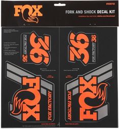 Fox Racing Shox Stickers Heritage 2019 Orange